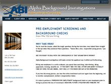 Tablet Screenshot of alphabackgroundchecks.com